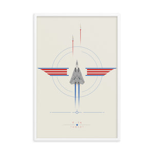 "F-14 Tomcat" Framed Matte Poster