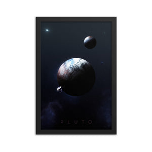 "Pluto" Framed Matte Poster