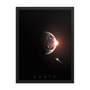 "Earth" Framed Matte Poster