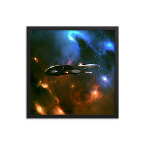 "Enterprise-E" Framed Matte Poster