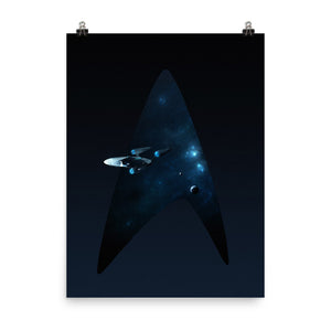 "NCC-1701-A (Kelvin Timeline)" Premium Luster Photo Paper Poster