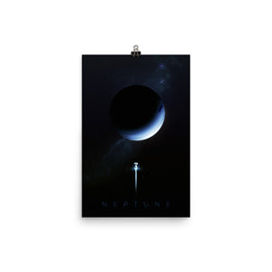 neptune space poster by noble-6 design
