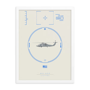 "MH-60R Seahawk" Framed Matte Poster