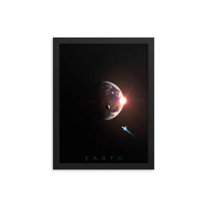 "Earth" Framed Premium Luster Photo Paper Poster