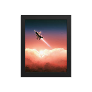 "F-16 Viper" Framed Matte Poster